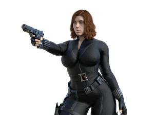 Tiroteio de vi&uacute;va negra Modelo de Impressão 3D