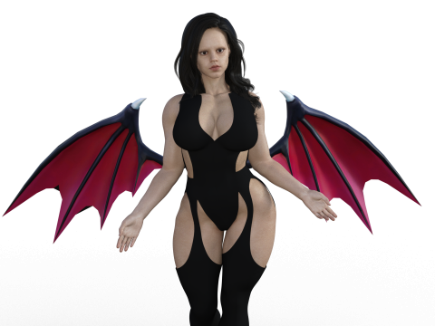 Sexy wendy deamon open arms Model do druku 3D