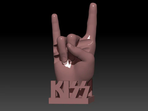 THE KISS BUGAT TUTUCU EL 16mm 3D Baskı Modeli