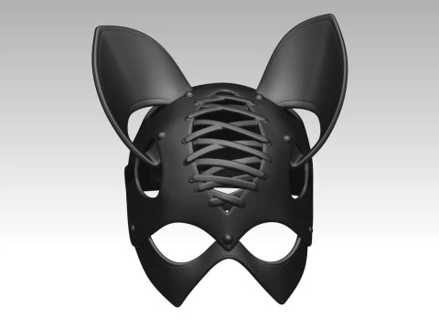 CAT MASK WOMAN 3D Print Model