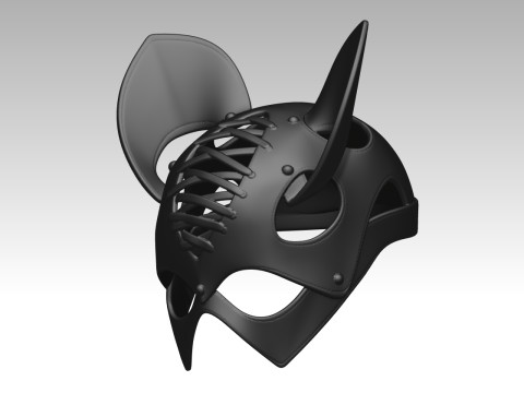 CAT MASK WOMAN Model do druku 3D