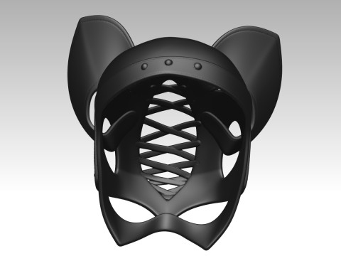 CAT MASK WOMAN Model do druku 3D