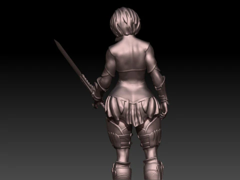 SEXY NIER2B WARRIOR ARMOR 3D Print Model