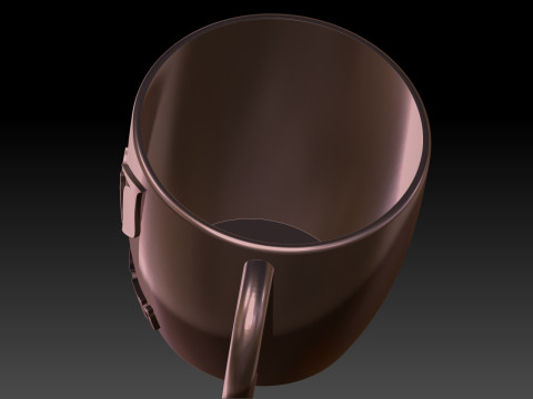 Mug logo Messi - 95x75x69 Modelo de Impressão 3D
