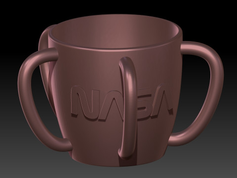 Nasa mug 5 handles 3D Print Model