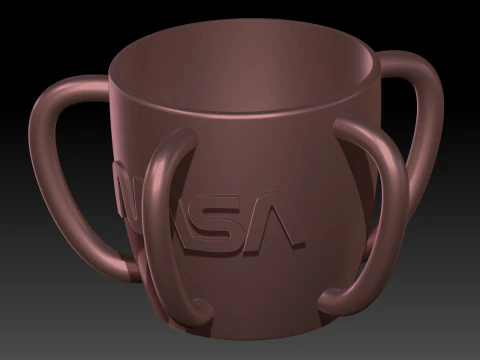 Nasa mug 5 handles 3D Print Model