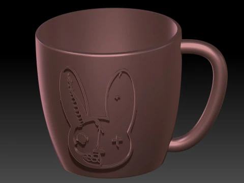 Bad bunny halloween Mug 3D Print Model