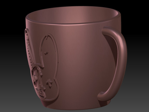 Bad bunny halloween Mug 3D 프린트 모델