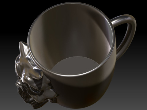 Mug grimskull halloween 3D प्रिंट मॉडल