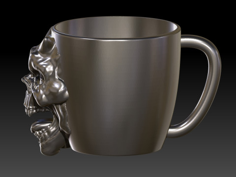 Mug grimskull halloween 3D प्रिंट मॉडल