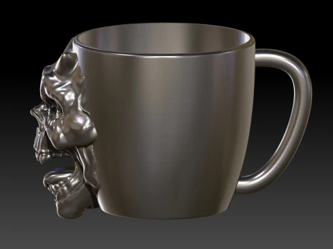 Mug grimskull halloween 3D Print Model