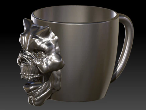 Mug grimskull halloween 3D Print Model