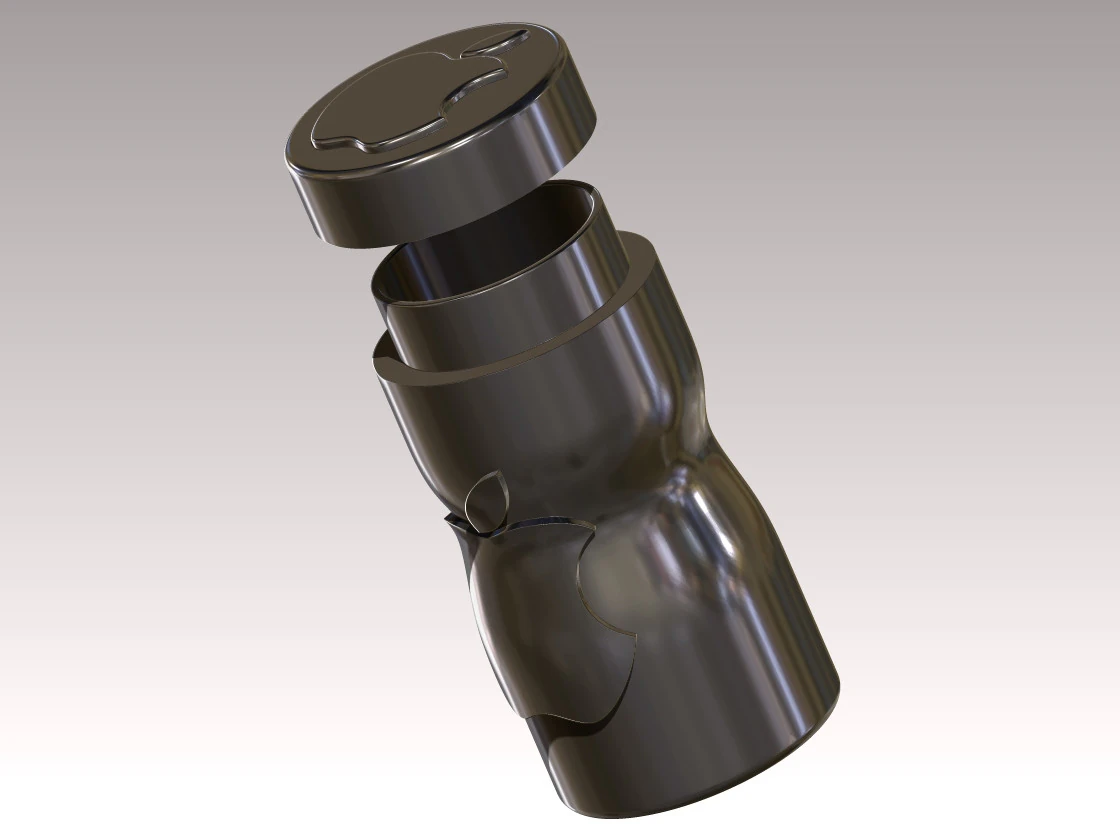 Thermo cup apple 3D Print Model .c4d .max .obj .3ds .fbx .stl .blend 