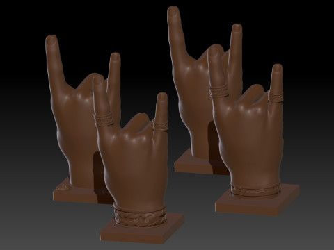 PACK THE DRUMSTICK HOLDER HAND 16mm 3D Print Model