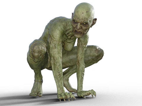 Halloween scary witch on the floor 3D Print Model