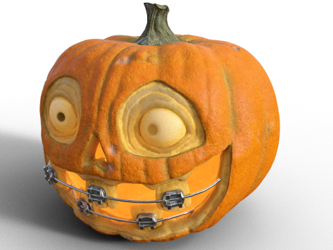 Halloween smile pumpkin Model Cetak 3D