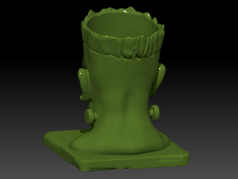 Head Frankenstein halloween candy container 3D प्रिंट मॉडल
