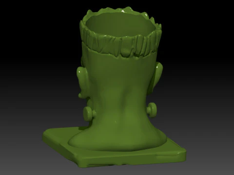 Head Frankenstein halloween candy container 3D Print Model