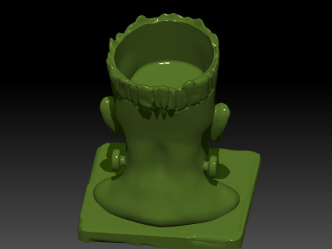 Head Frankenstein halloween candy container 3D प्रिंट मॉडल