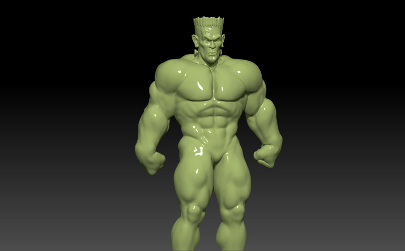 Strong frankenstein stand 3D 프린트 모델 .c4d .max .obj .3ds .fbx .stl .blend 