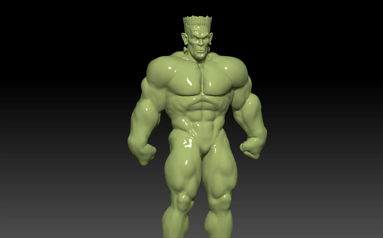 Strong frankenstein stand 3D Print Model .c4d .max .obj .3ds .fbx .stl .blend 