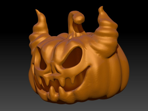 Pumpkin deamon halloween Model Cetak 3D