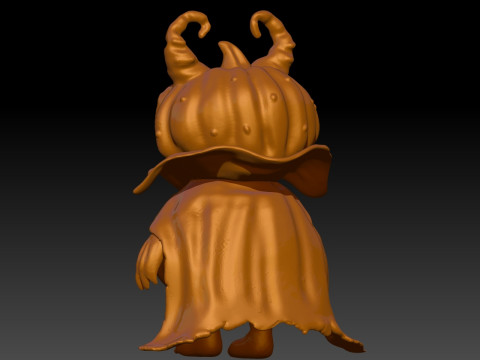 Halloween pumpkin deamon vampire 3D-Druckmodell