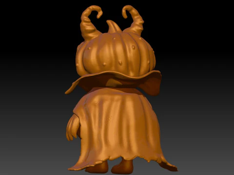 Halloween pumpkin deamon vampire 3D Print Model