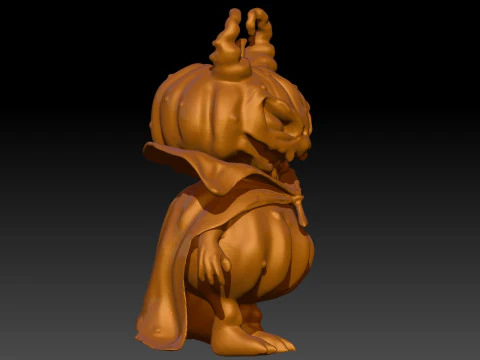 Halloween pumpkin deamon vampire 3D Print Model