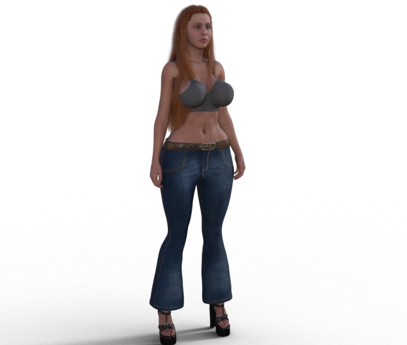 Sexy Retro girl modeling Modelo de Impressão 3D .c4d .max .obj .3ds .fbx .stl .blend 