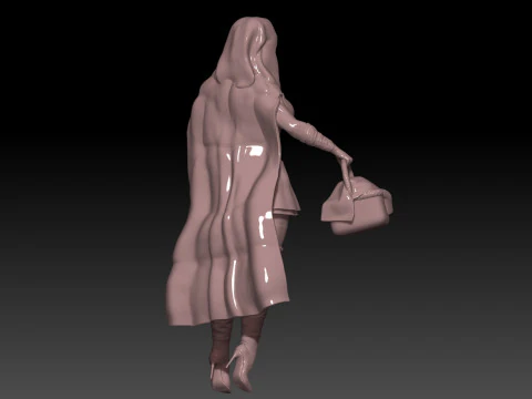 Sexy dark little red riding hood 3D Print Model