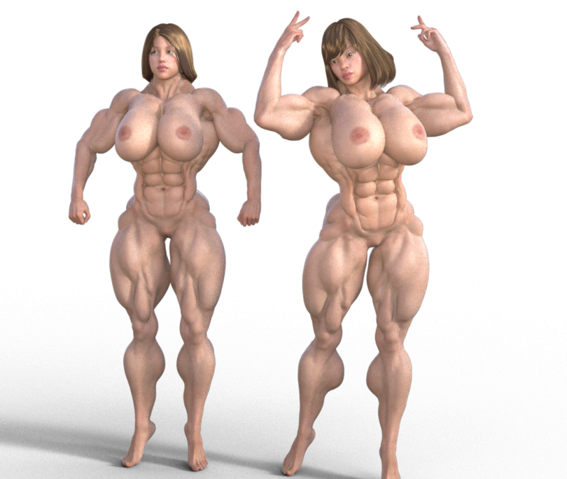 Womens bodybuilder competition Modello di stampa 3D .c4d .max .obj .3ds .fbx .stl .blend 