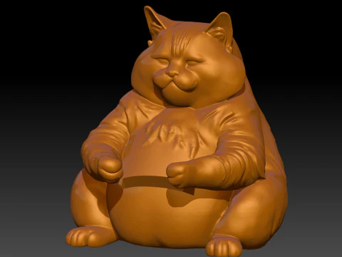 Fat Cat phone holder 79 mm x 11 mm slot 3D Print Model