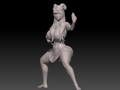 Nelliel arrancar 3 bleach martial art pose Modello di stampa 3D
