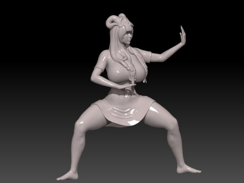 Nelliel arrancar 3 bleach martial art pose Modello di stampa 3D