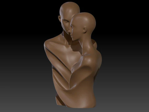 Couple love sculture 3D Print Model