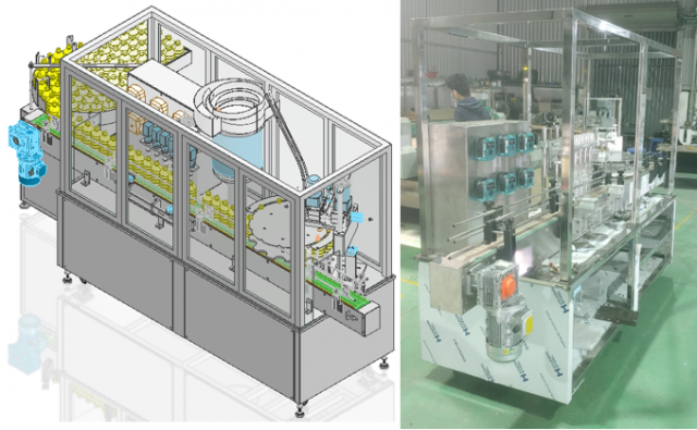 Automatic Filling And Capping Machine 3D Model .c4d .max .obj .3ds .fbx .stl .blend 