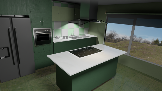 Smallkitchen 3D 模型 .c4d .max .obj .3ds .fbx .stl .blend 