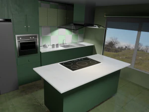 작은 주방 3D 모델