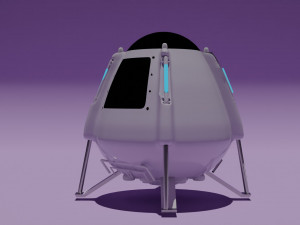 Space capsule 3D Modell