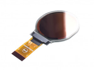 118 128 x 128 Round Monochrome Graphic OLED - MCUSPII2C 3D Модель