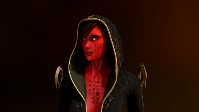 Succub with scythe Modello 3D .c4d .max .obj .3ds .fbx .stl .blend