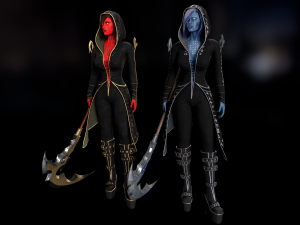 Succub with scythe Modello 3D