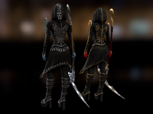 Succub with scythe Modello 3D