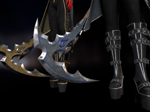 Succub with scythe Modello 3D