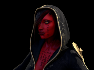 Succub with scythe Modello 3D