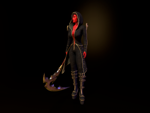 Succub with scythe Modello 3D