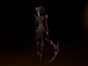 Succub with scythe Modello 3D