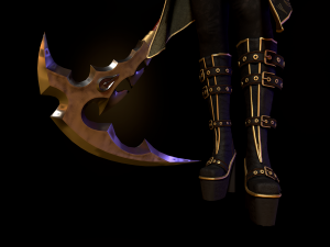 Succub with scythe Modello 3D