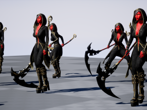 Succub with scythe Modello 3D